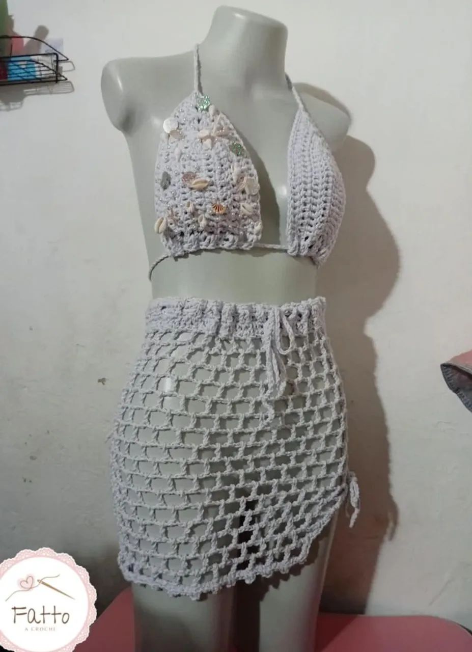 Roupas de praia CROCHÊ  - Foto 3
