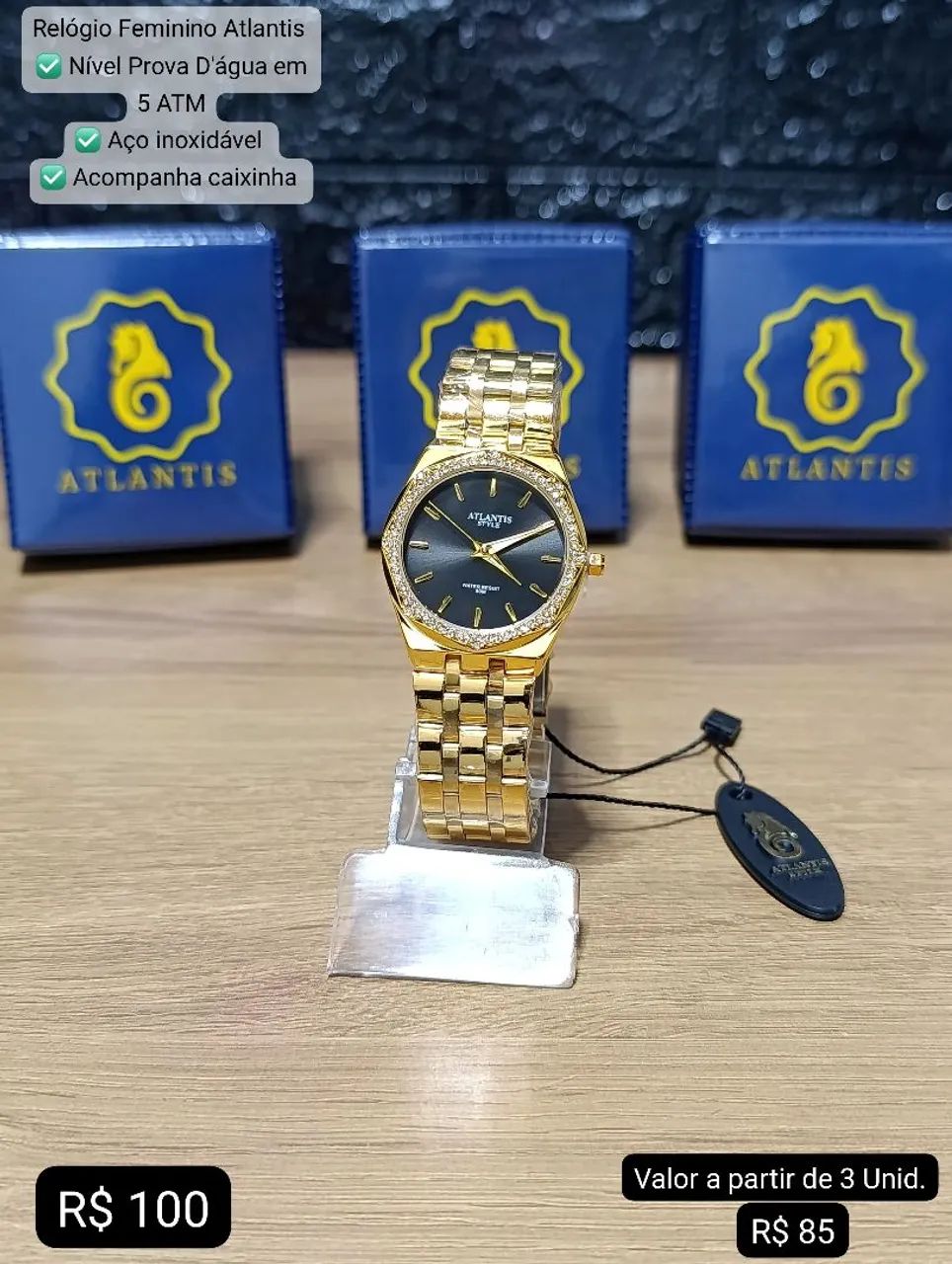 Relógios Femininos Atlantis - entrega grátis  - Foto 3