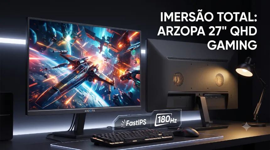 Monitor 27p Arzopa QHD Fast IPS 180Hz - Foto 5
