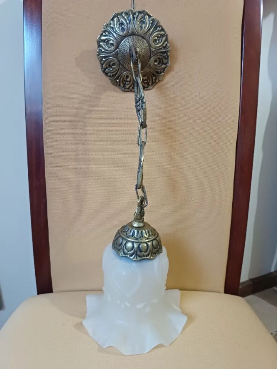 Lustre de Bronze com 01 Arandela