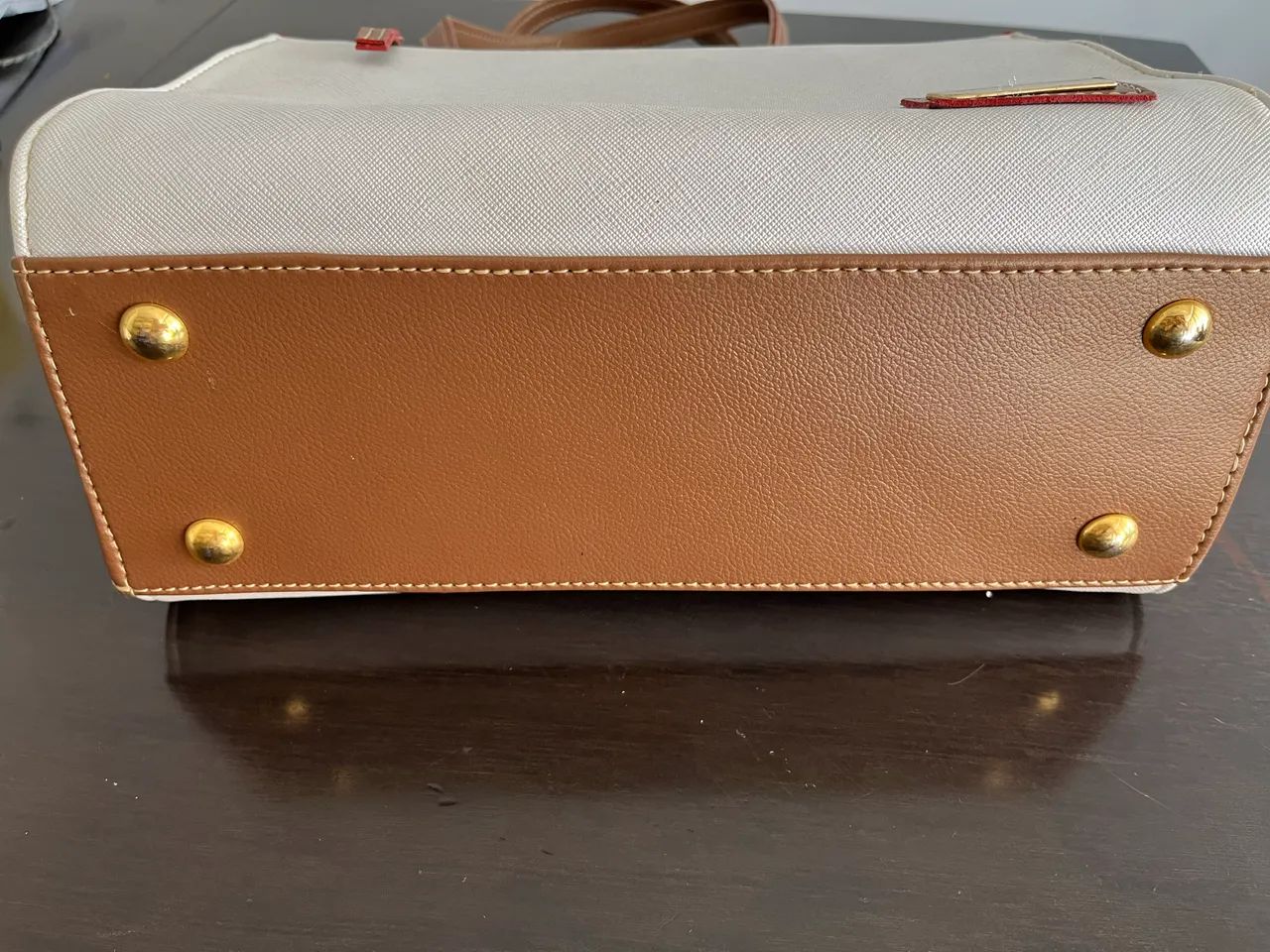 Bolsa MÔNICA SANCHES cor bege novo - Foto 4