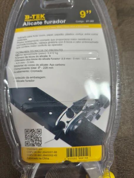 Alicate Vaador e Furador  9 polegadas Artesanato profissional 5 mm Couro 6 furos - Foto 5