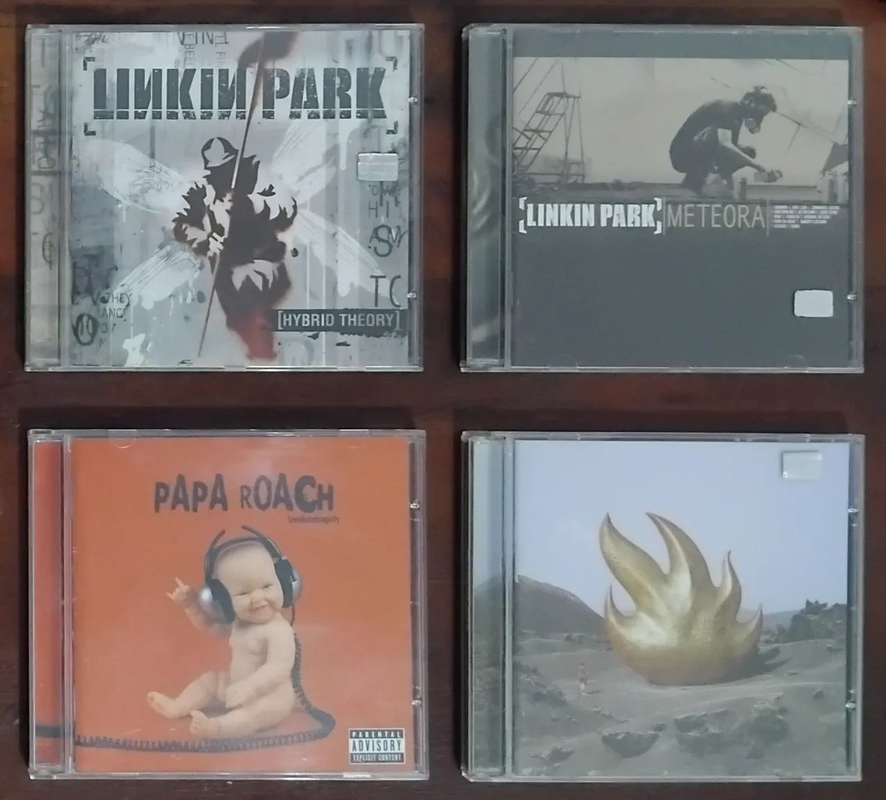Linkin Park, Papa Roach, and Audioslave CDs