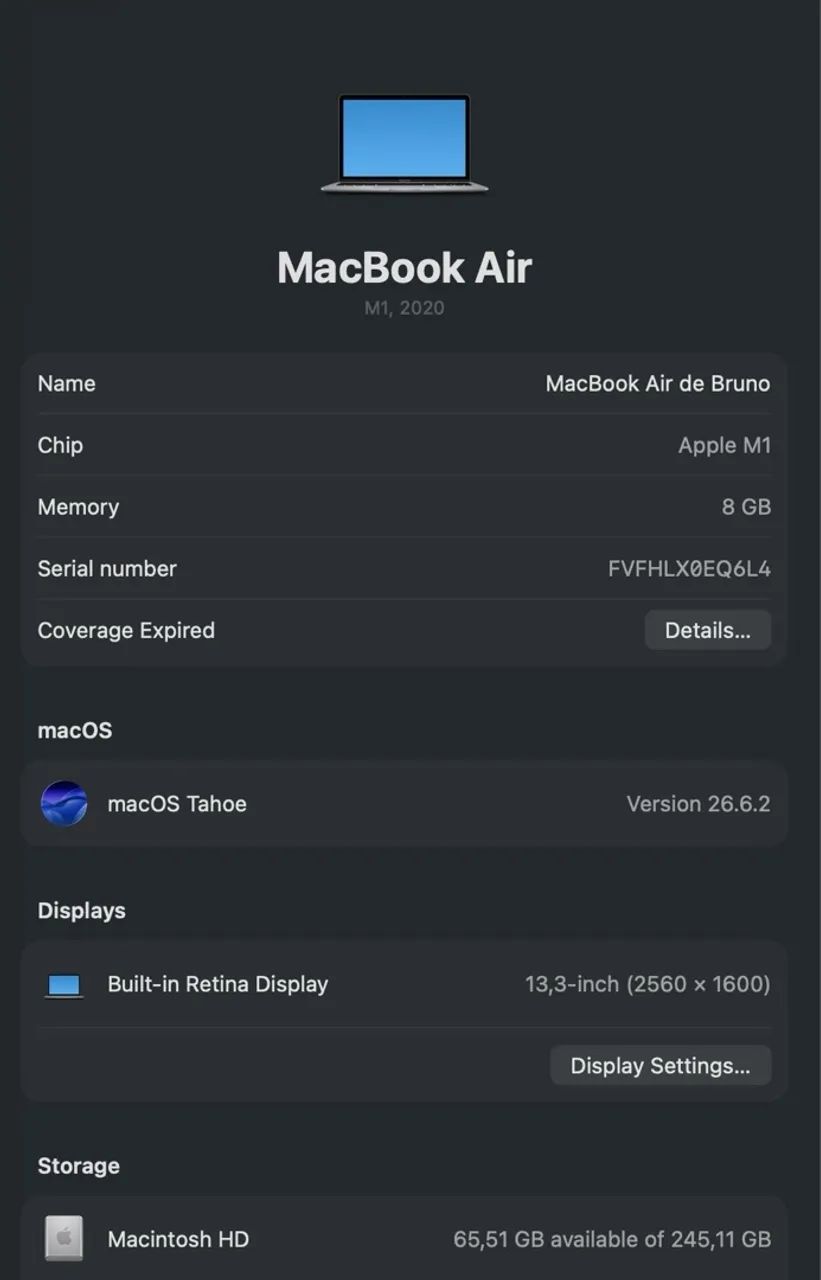 MacBook Air 2020 M1 - Foto 3