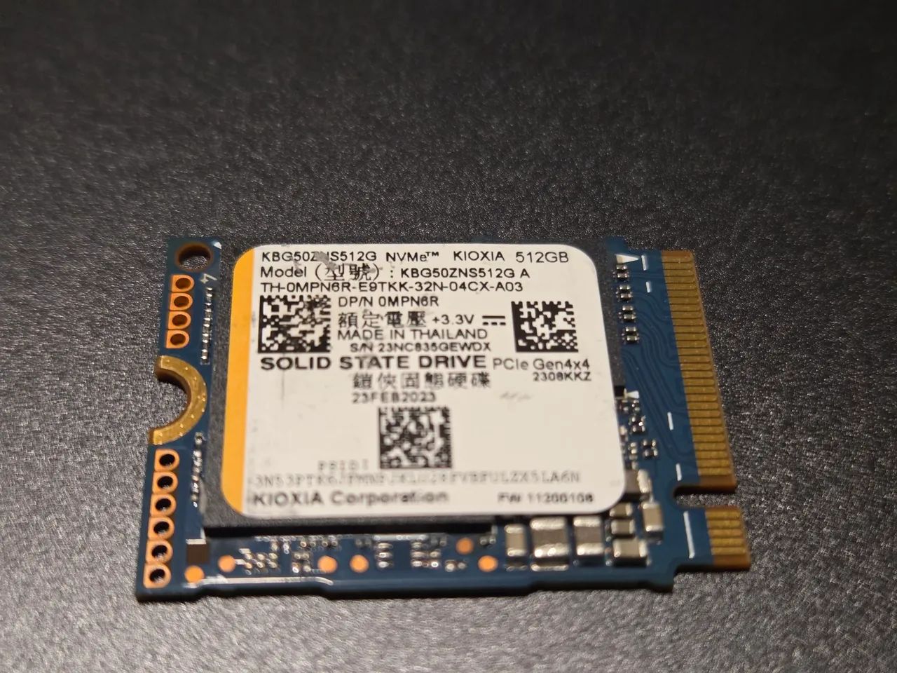 SSD NVMe M.2 2230 Kioxia 512GB PCIe Gen4x4 - Armazenamento - Capão