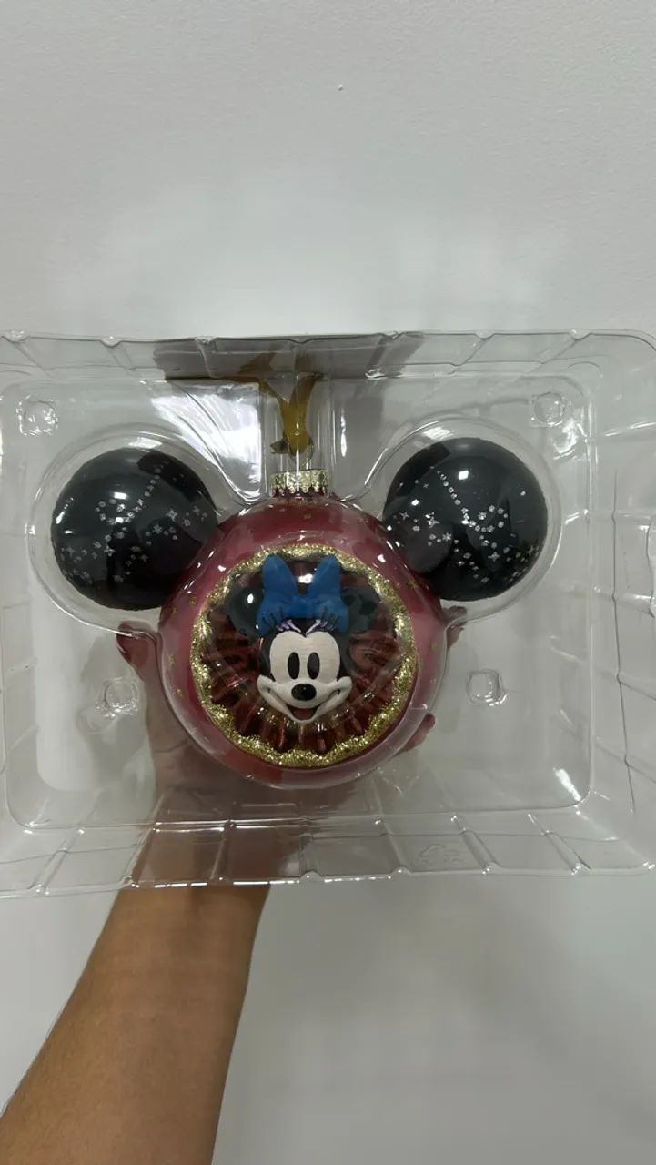 Ornamento de Natal Minnie. Original disney 