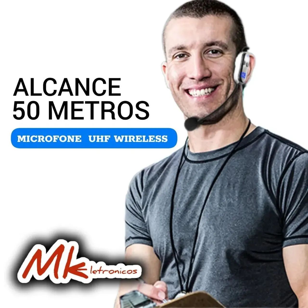 Microfone UHF Wireless Sem Fio 