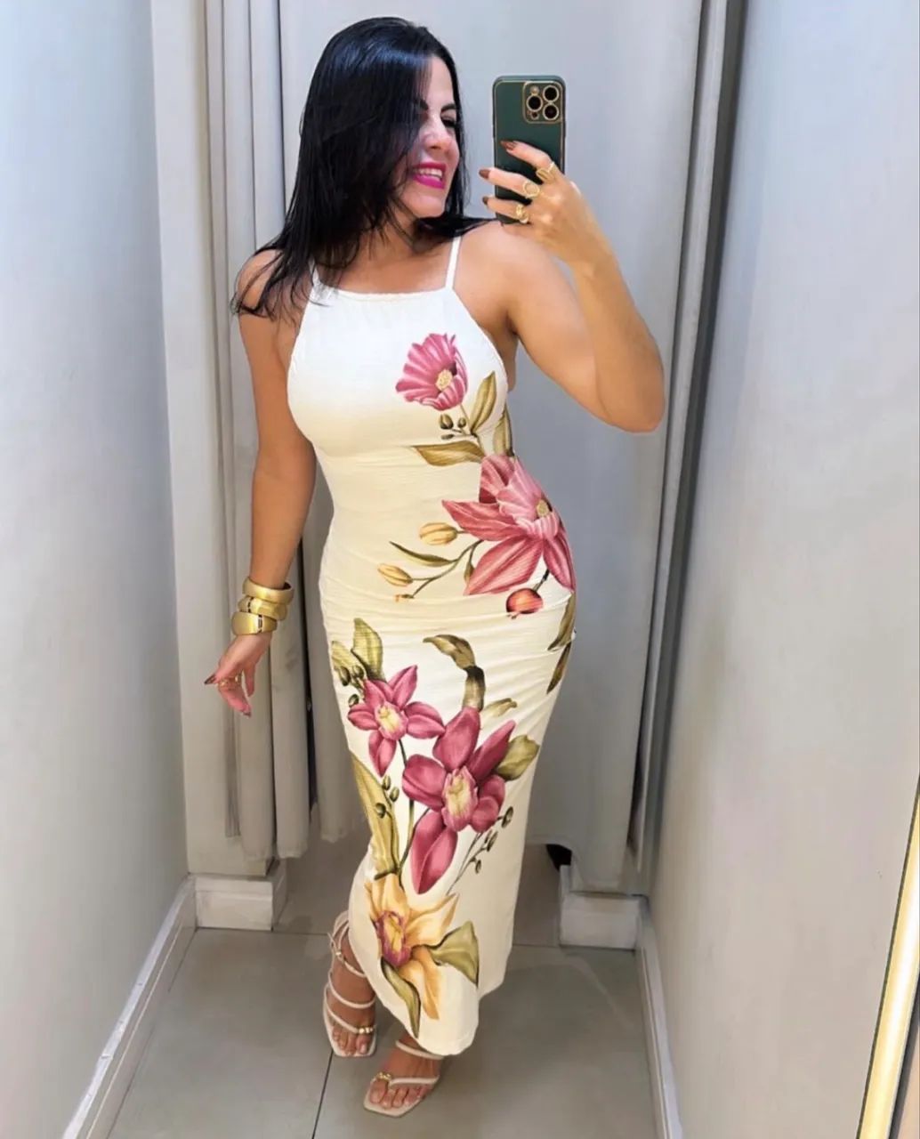 Vestido flor de romã P