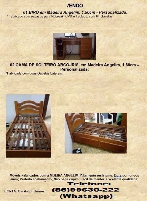 ESCRIVANI DE A MADEIRA  E CAMA ANGELIM