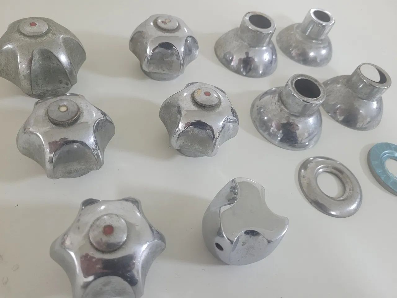 Manoplas para registro de inox anos 80 - Foto 2