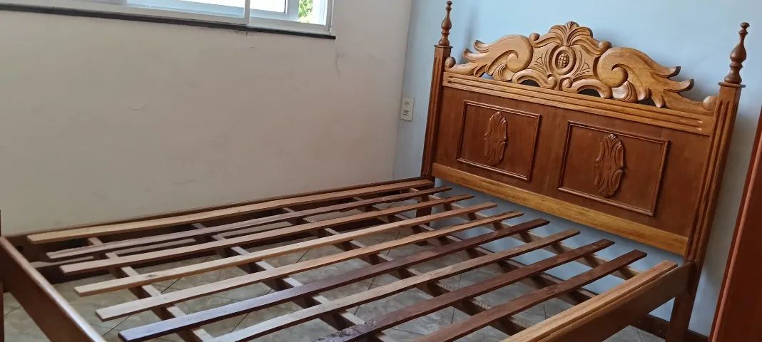 cama de casal madeira maciça - Foto 4