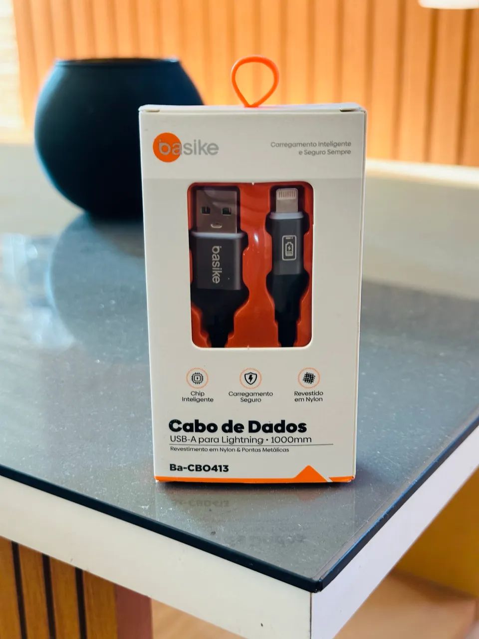 Cabo de Dados Basike USB-A para Lightning 1 Metro