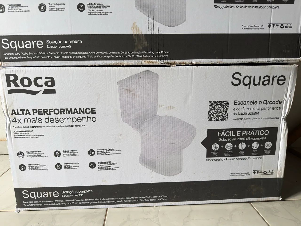Vaso com caixa acoplada Roca Square  - Foto 3