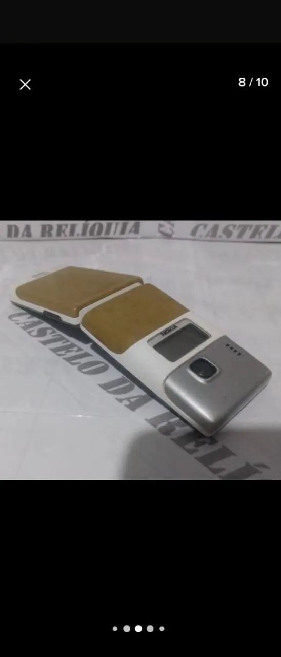 Nokia 7200 celular antigo RELIQUIA Flip quadrado  - Foto 4