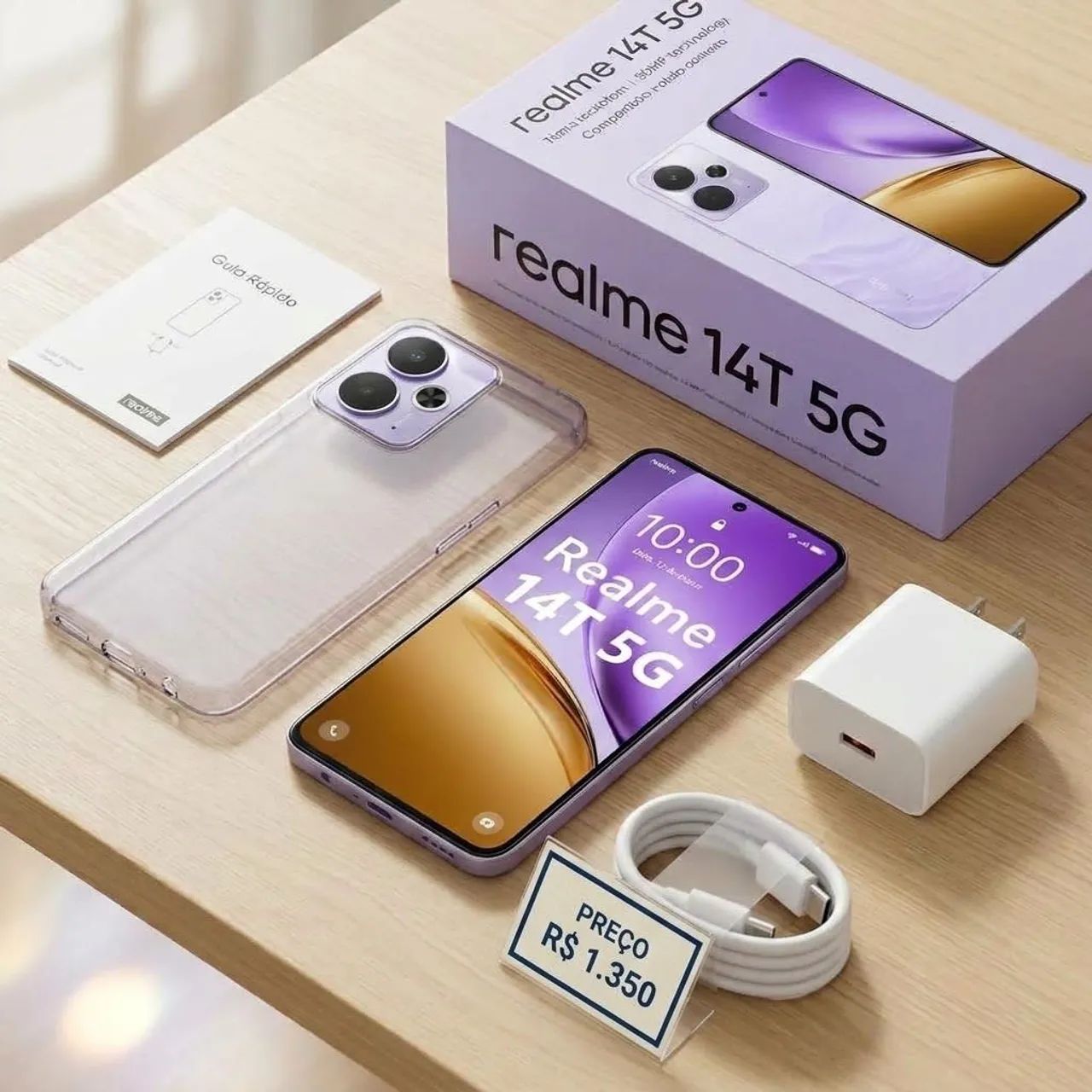Smartphone Realme 14T 5G - Roxo (Seminovo)