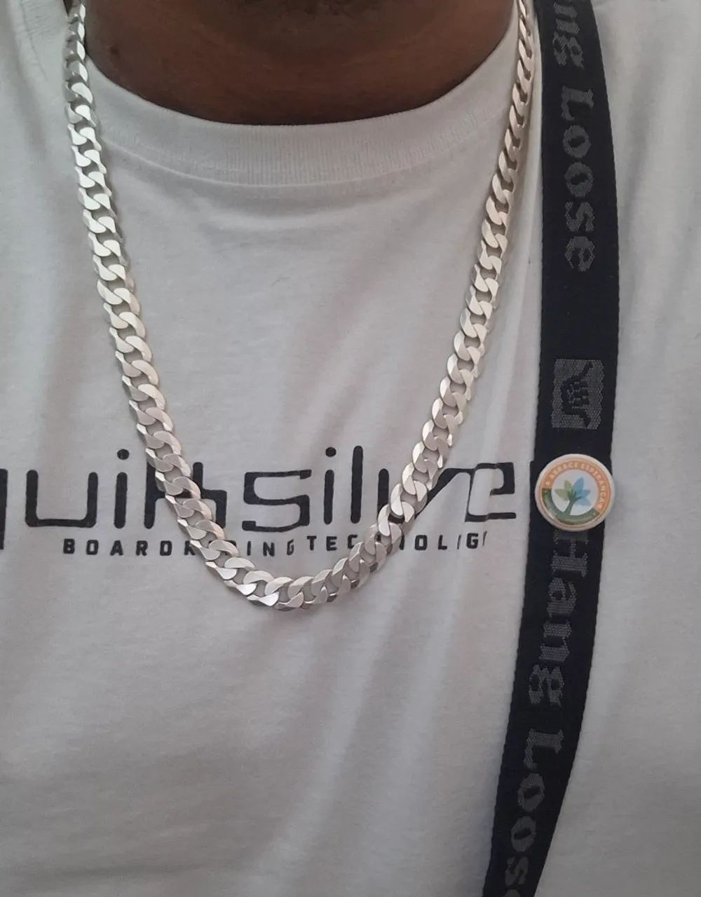 Cordão + pulseira Prata 925 nova! - Foto 3