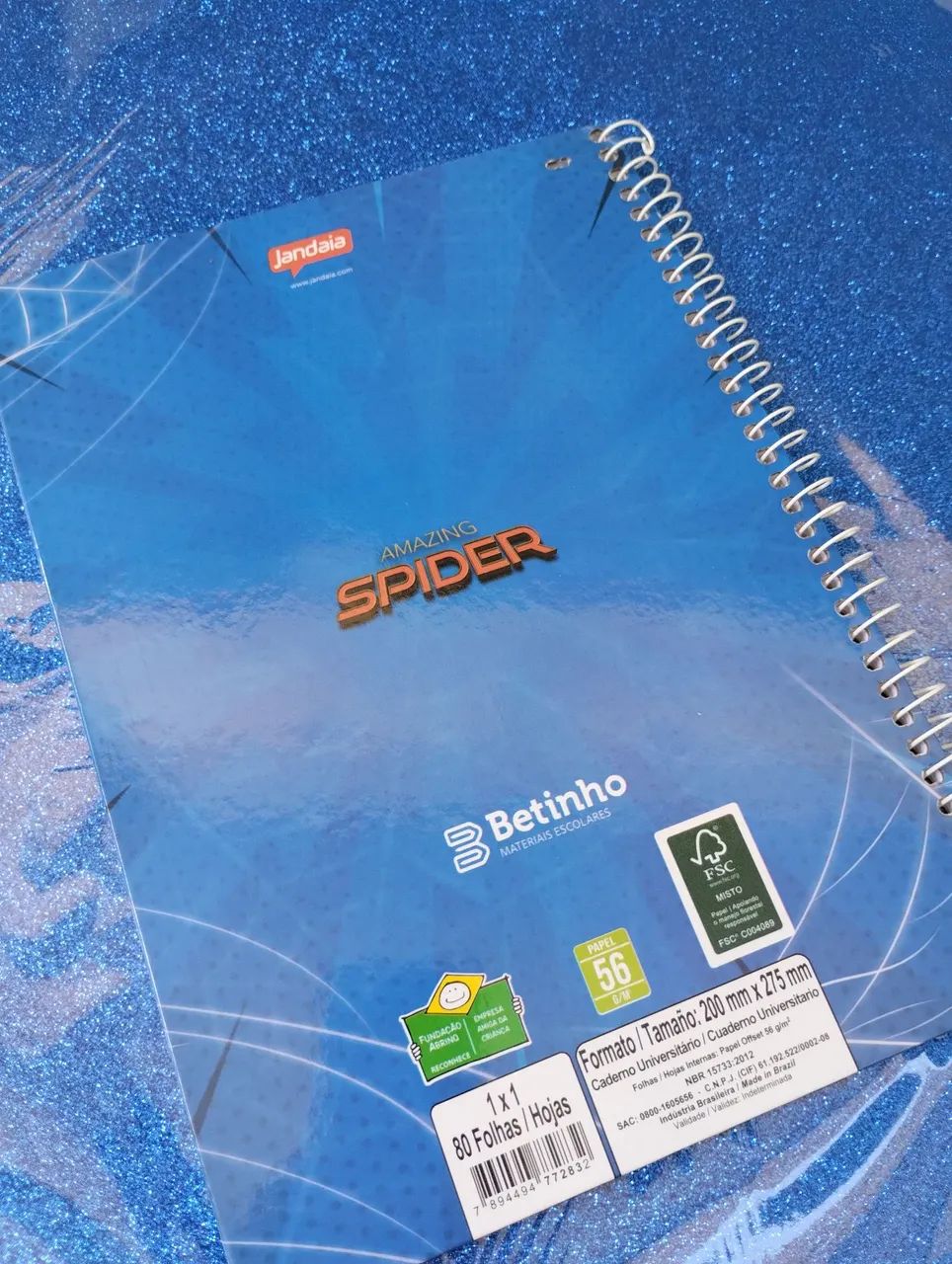 Caderno 1 matéria Spider - Foto 4
