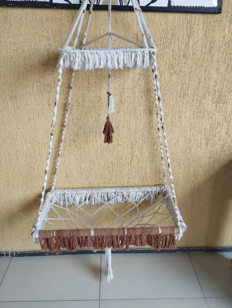 Cama de gato de macramê - Foto 2