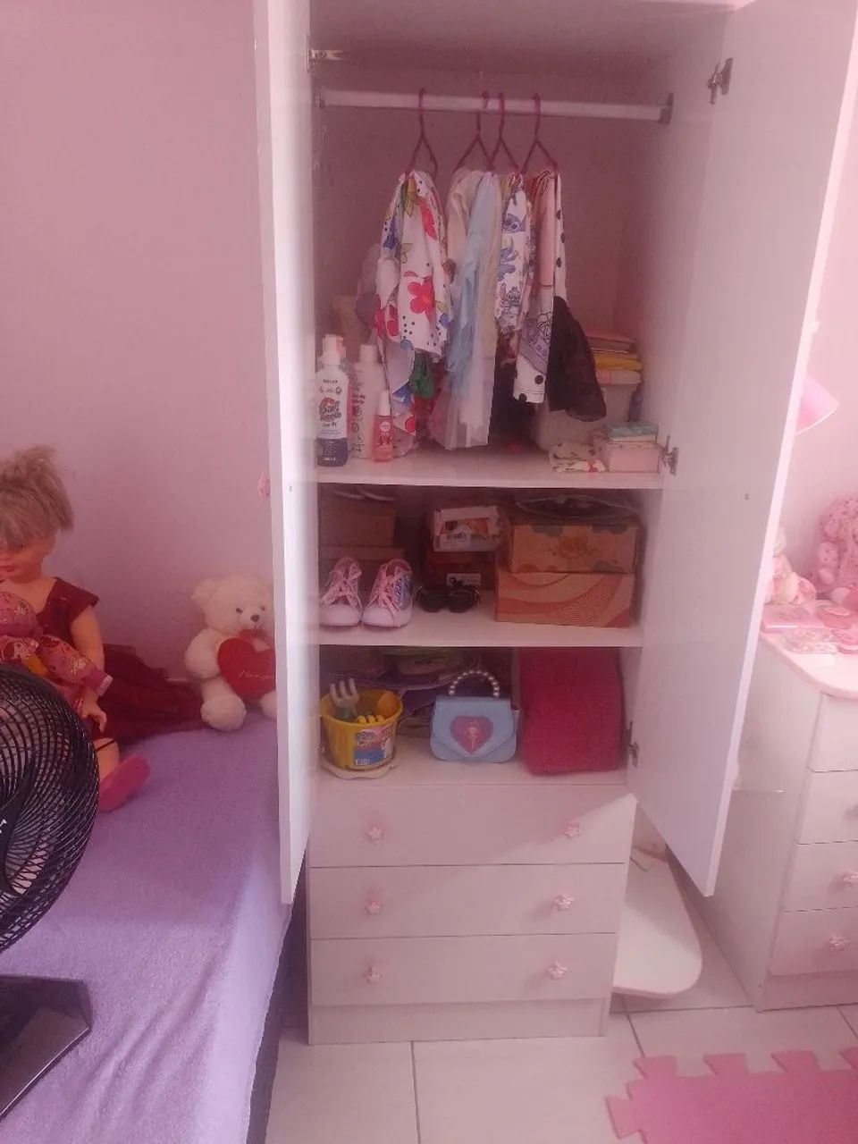 Guarda roupa e cômoda infantil  - Foto 3