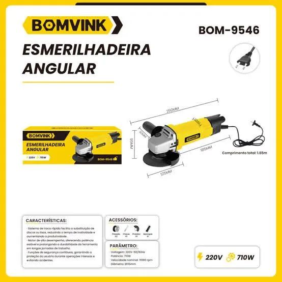 Esmerilhadeira Angular 220V
