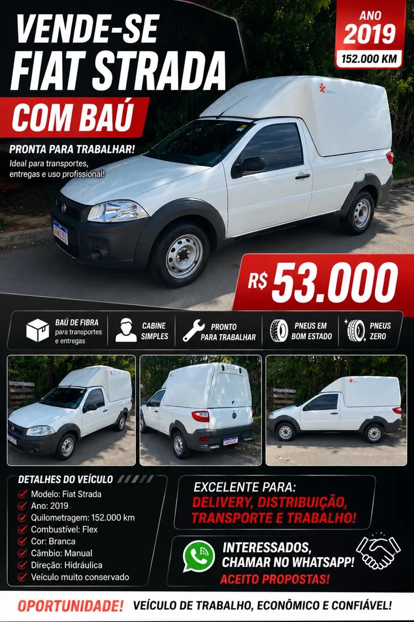 Fiat Strada Working Hard 1.4 Fire Flex 8V CS 2019