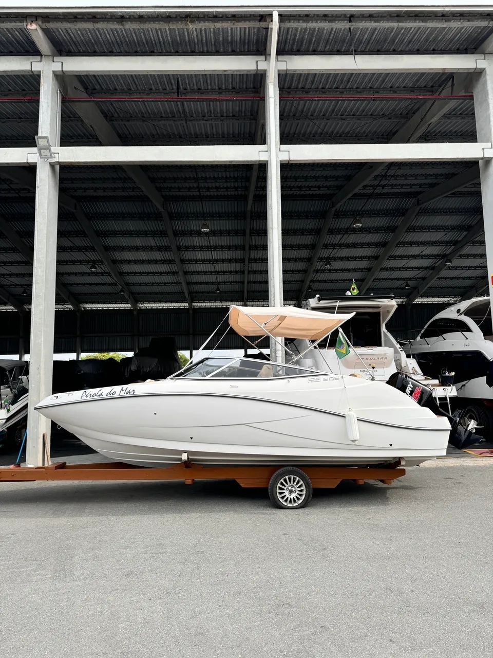 Lancha FS 205 2015 Motor Mercury 150HP 150Horas! Com carreta Rodoviaria E Encalhe!  - Foto 4