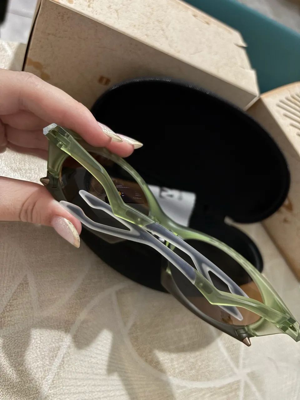 Óculos De Sol Oakley Lupa Premium Liet Plantar Verde  - Foto 5