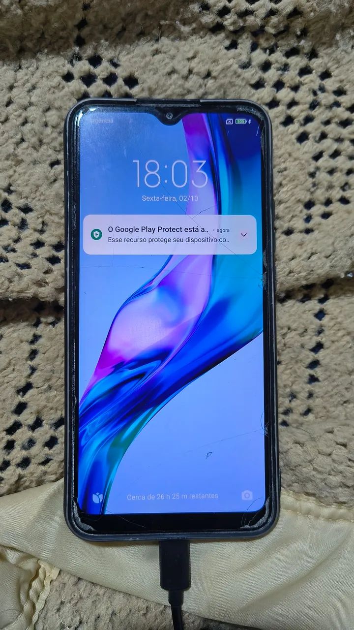 Xiaomi Redimi 9 com defeito na bateria