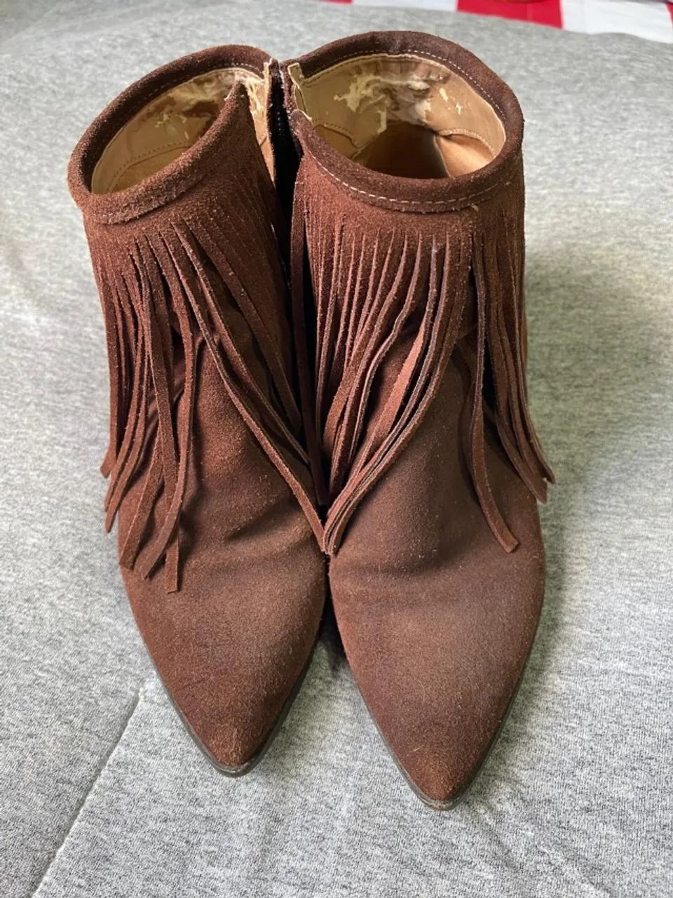 Bota com franjas Arezzo - Foto 4