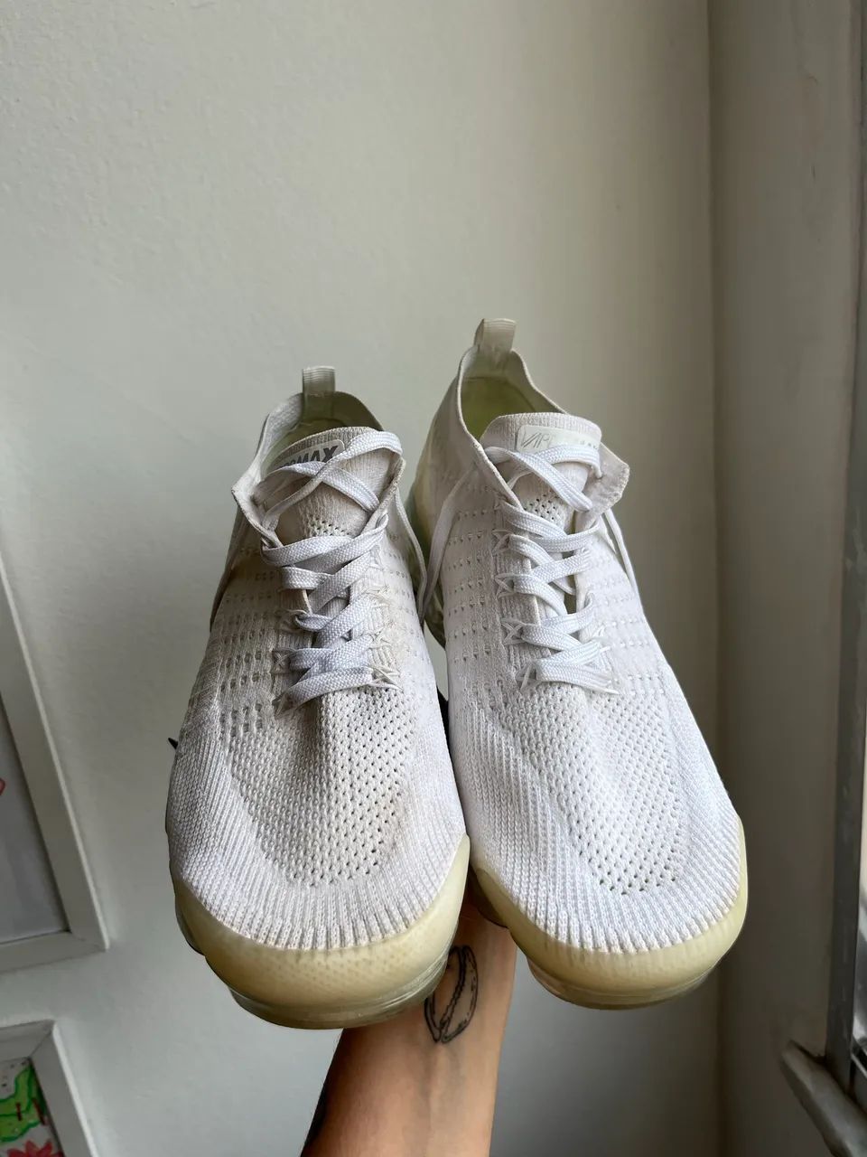 Nike Air VaporMax Flyknit 2 branco - Foto 3