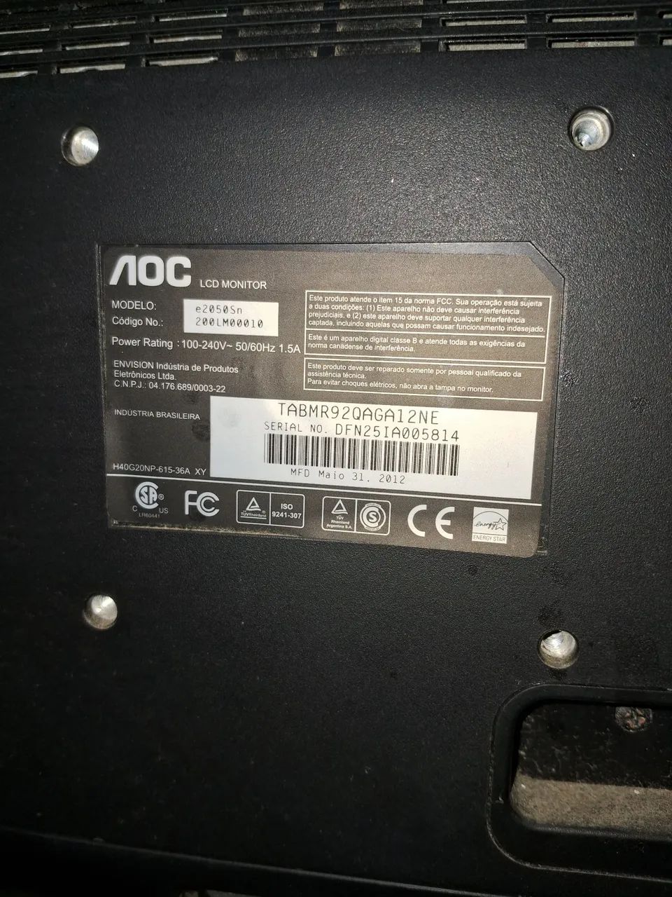 Monitor aoc led 20" - Foto 2