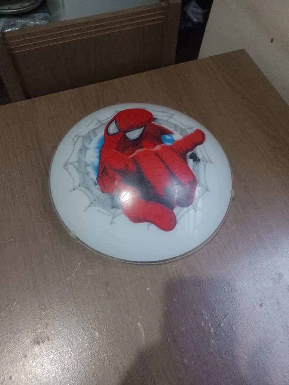 Luminária de teto homem aranha 