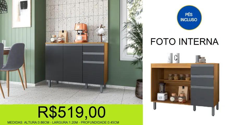 balcão - cozinha - multiuso - compre hoje e receba em até 72 horas  - Foto 2