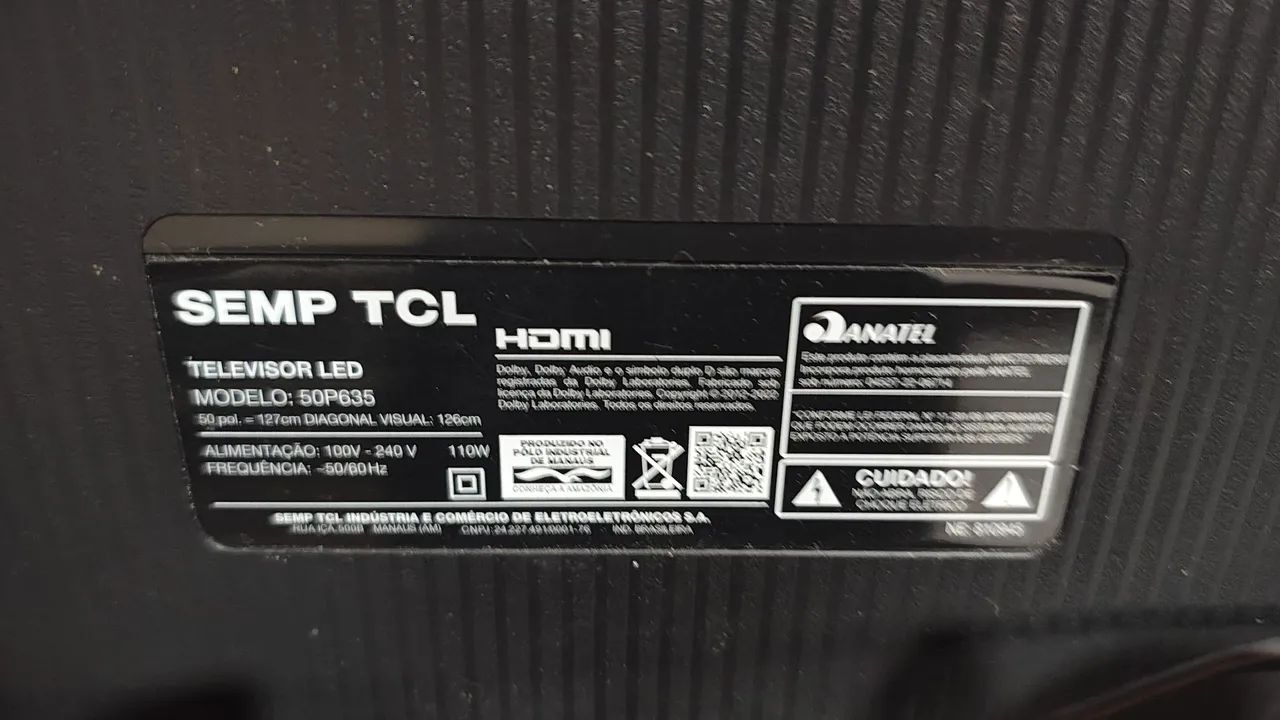 Tv TCL 4K 50 polegadas  - Foto 3