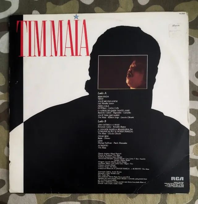LP Vinil Tim Maia Bem-Vinda 1985 Com Encarte VG+ - Foto 2