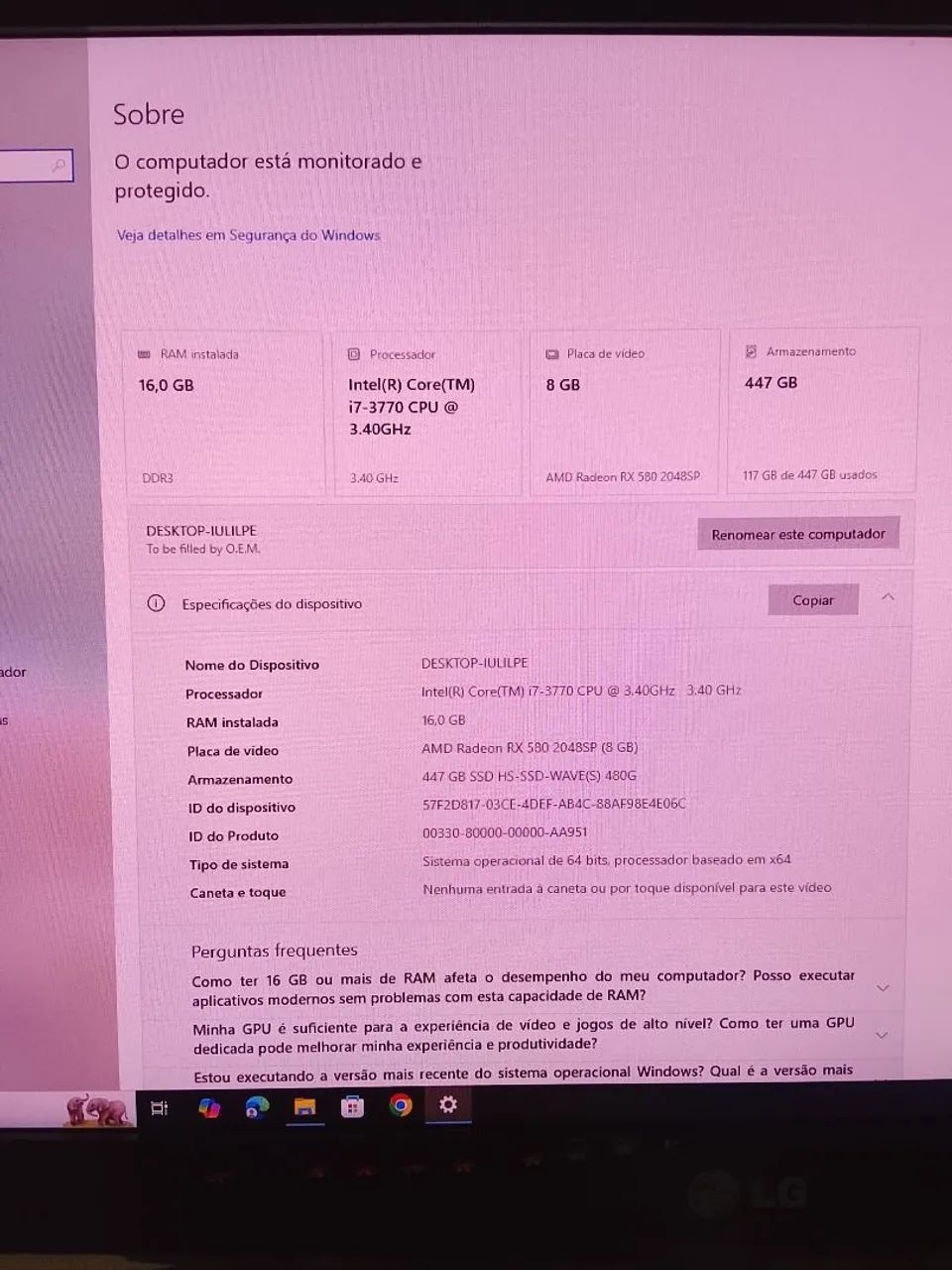 PC GAMER COMPLETO A VENDA ?