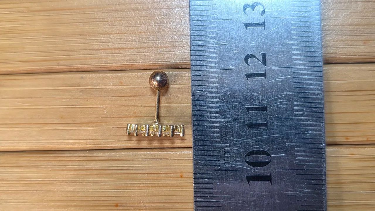Brinco tipo Piercing indiano dourado - Foto 2