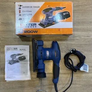 Lixadeira Orbital Dexter Power 200W com Caixa e Manual - Ótimo Estado!
