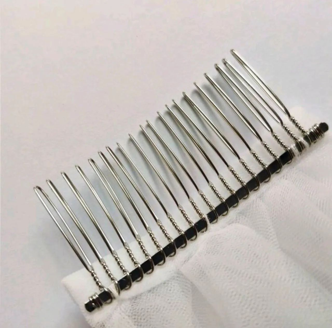 Véu de Noiva Duplo com borda de Renda com brilhos - Foto 3