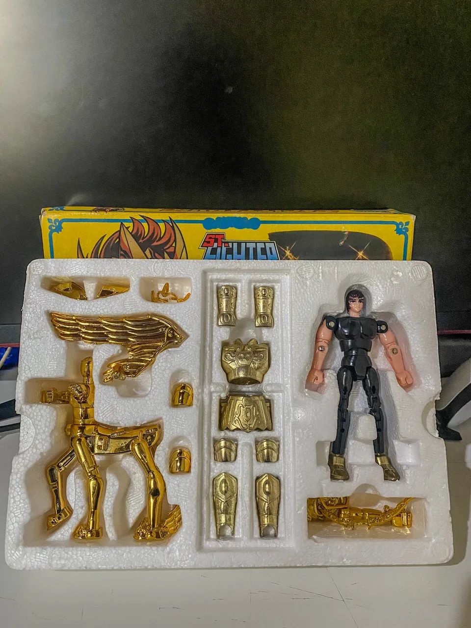 Boneco cavaleiros do zodiaco Aiolos de Sagitário vintage  - Foto 3