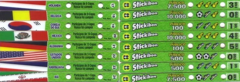 Coleção completa de palitos da Kibon (Stickibon) - Copa do Mundo de 1998 - Foto 4