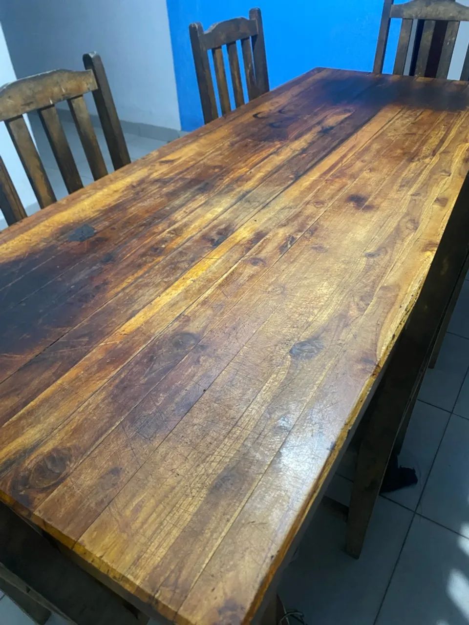 Mesa madeira 2,10 mts - Foto 2