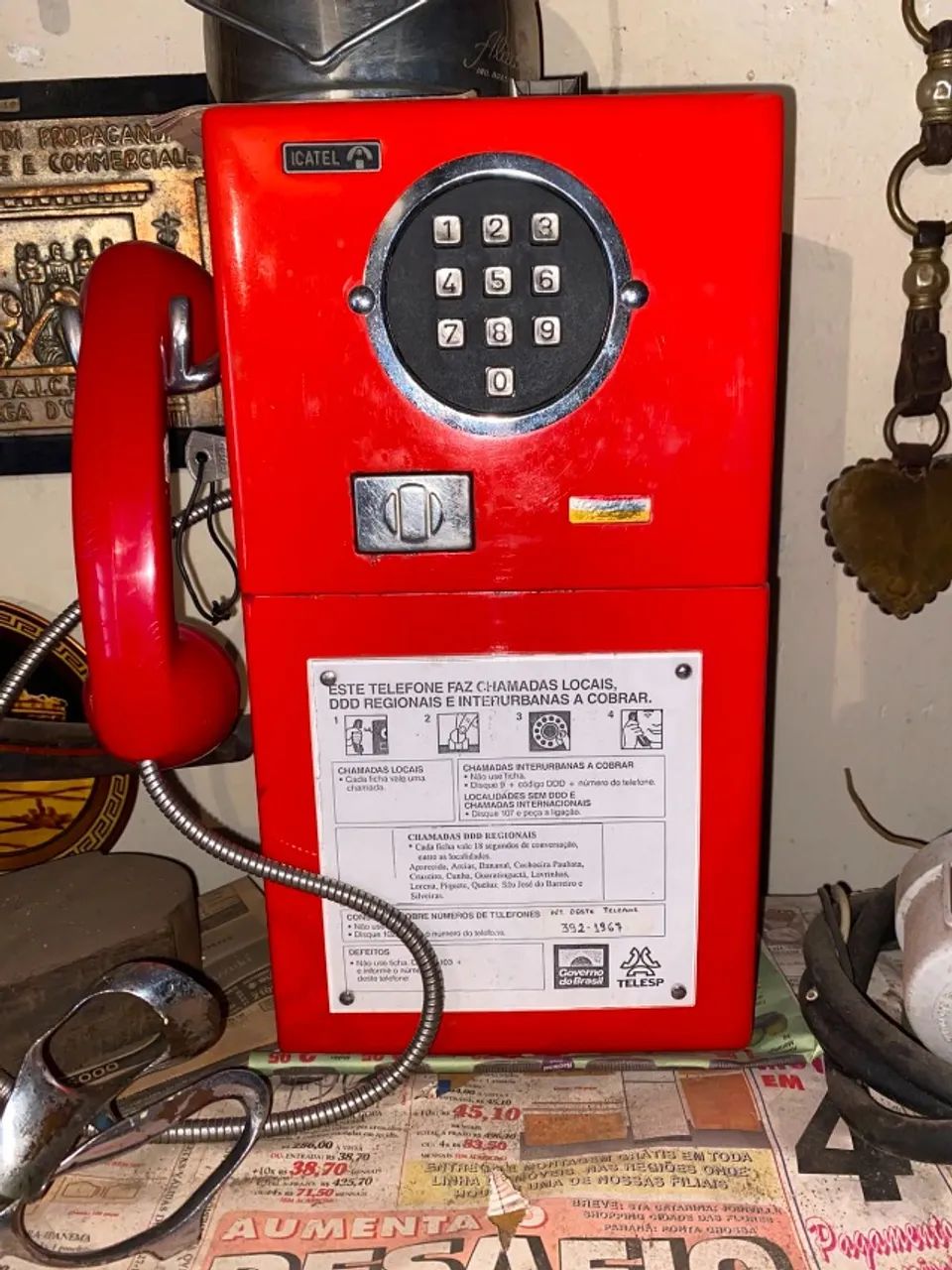 Telefone público Icatel / Telesp