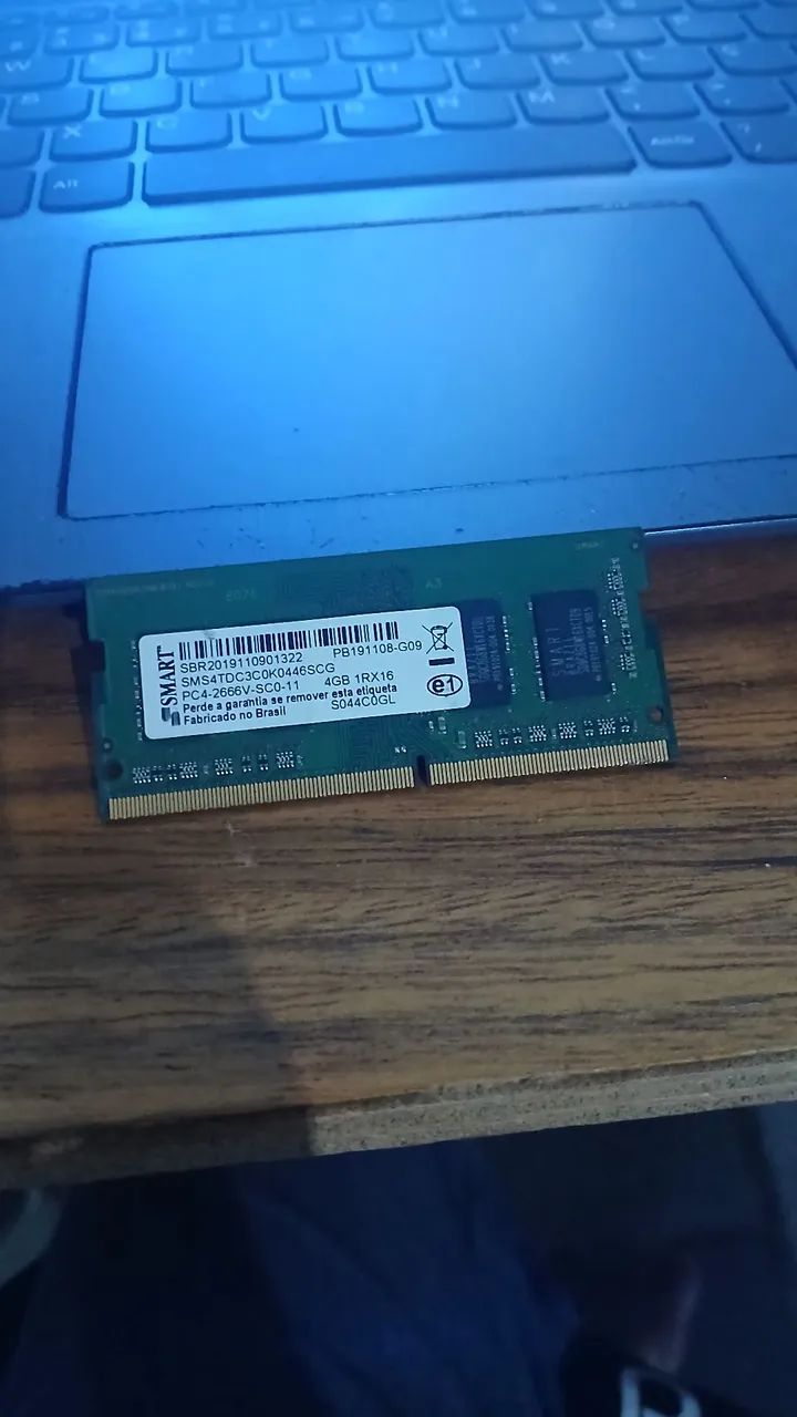 Memória Ram 4gb ddr4