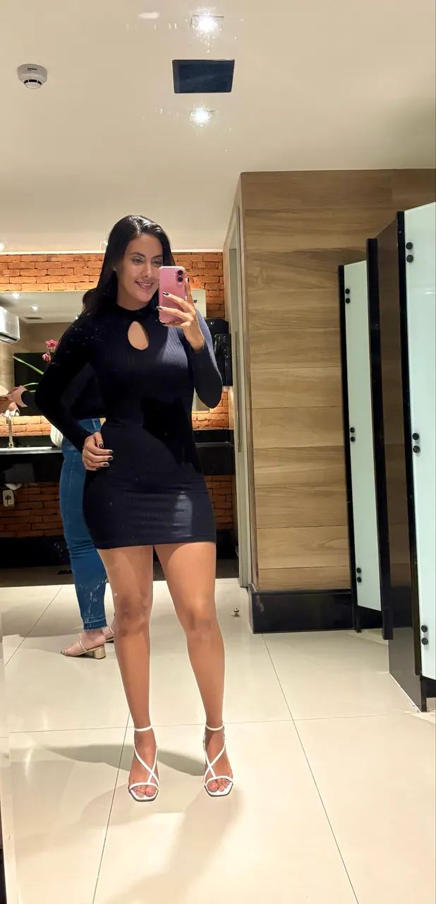 Vestido canelado 