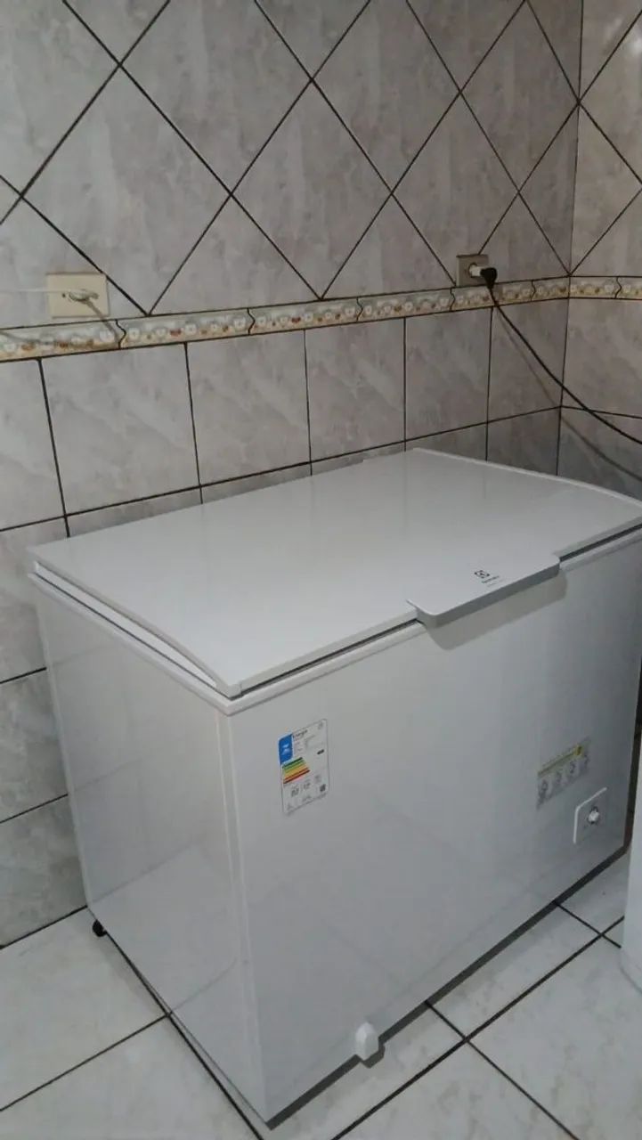 Freezer Electrolux 314l Inverter  Dupla função 