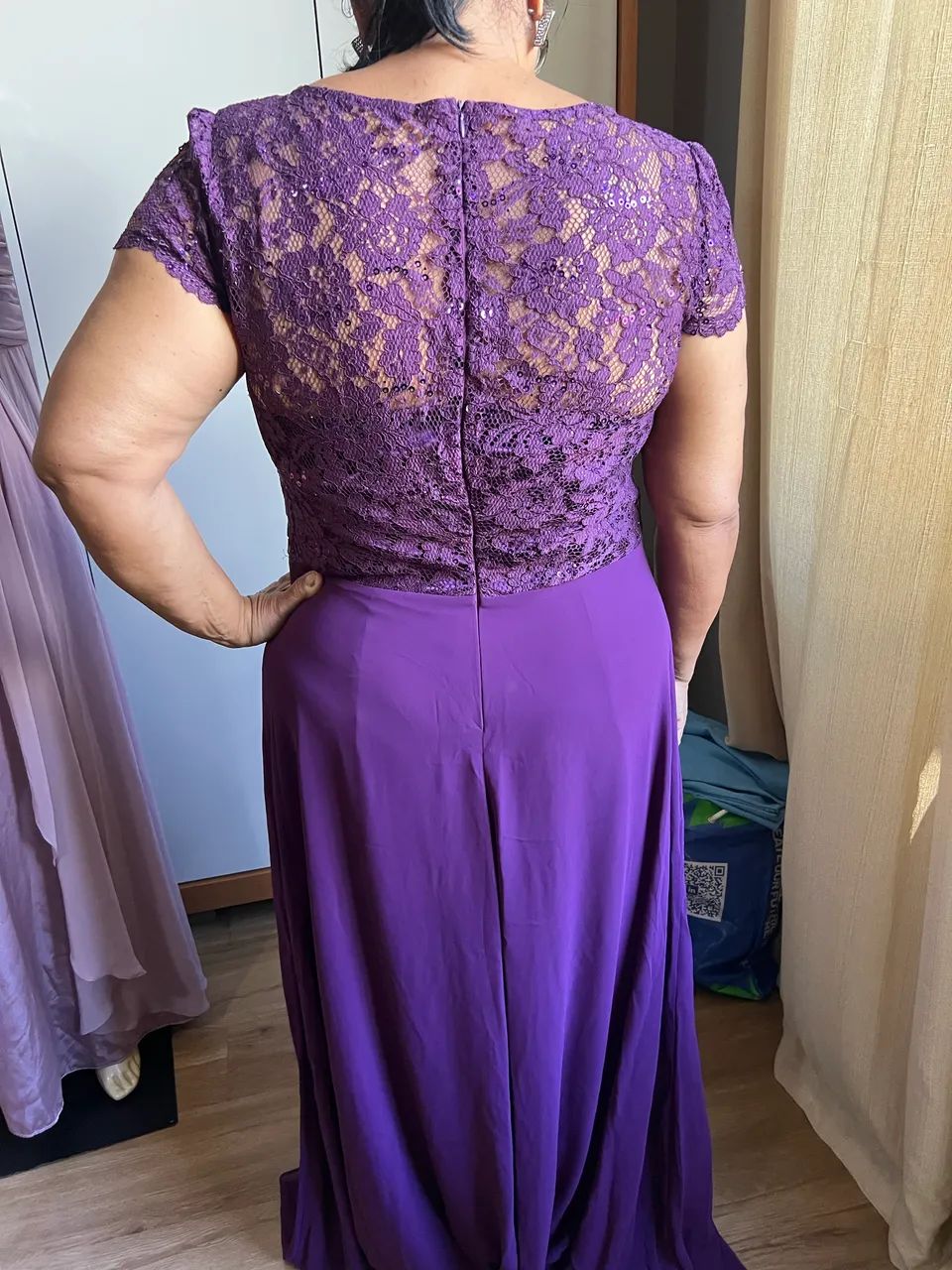 Vestido de festa roxo - Bazar - Foto 3