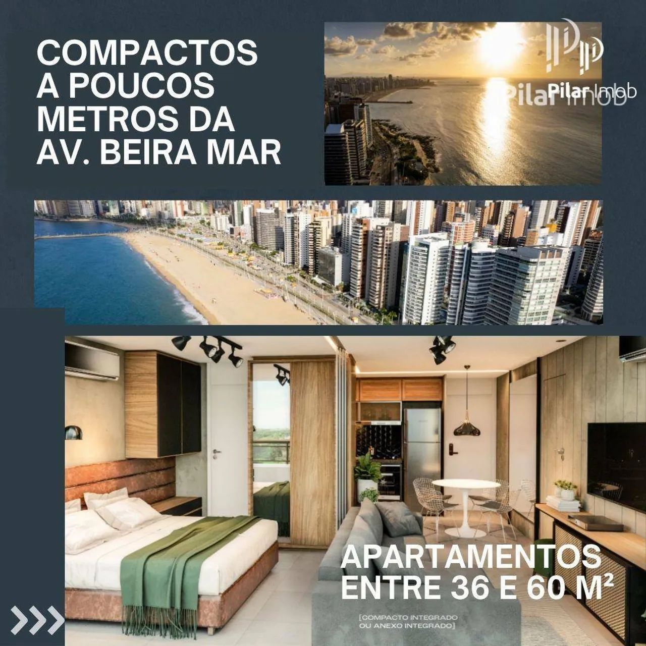 Apartamentos compactos proximo a AV Beira Mar , Mucuripe entre 36 e 60 m²