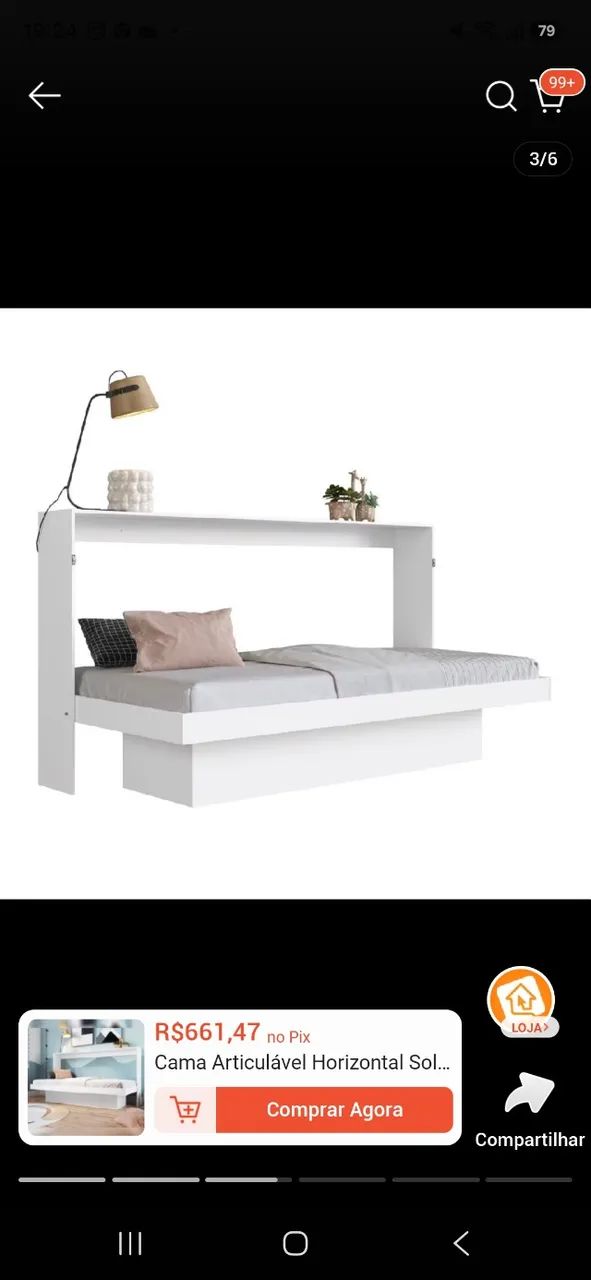 Cama dobrável 
