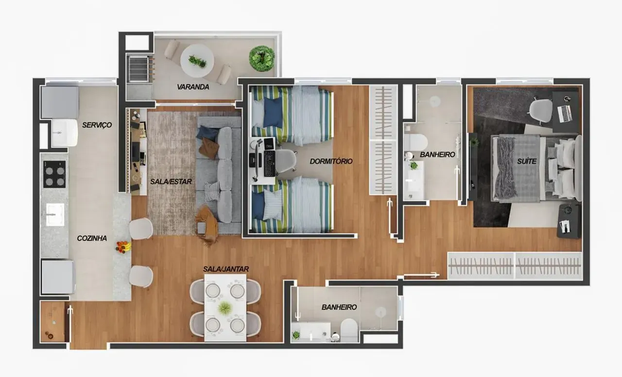 PLANTA 67m²